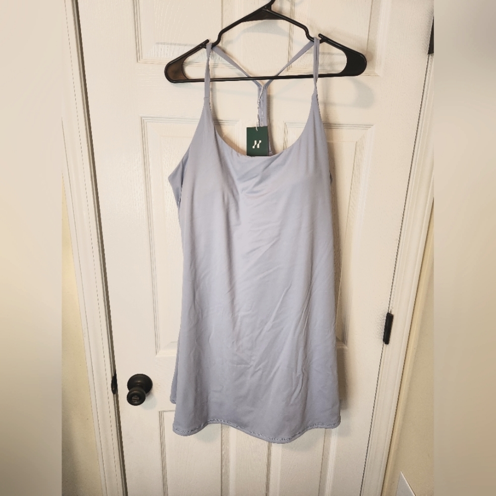 Halara everyday cloudful air dress, light blue. Size 2X.
